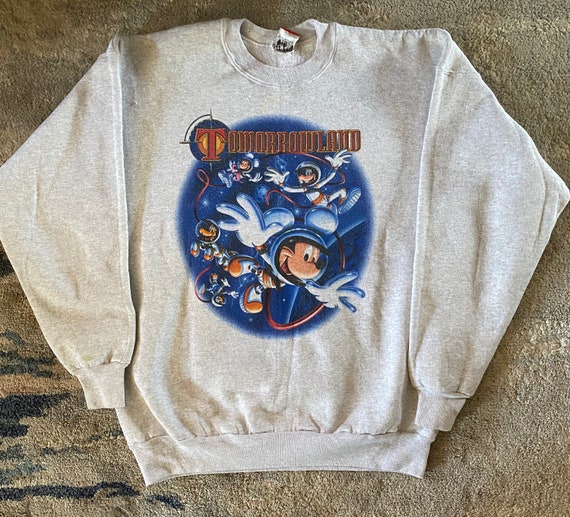 Vintage 90s Walt Disney World Tomorrowland Crewneck Sweater - Etsy