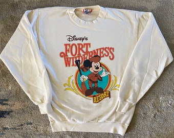 Vintage 90s Disney WDW Wilderness Lodge Crewneck Sweatshirt - S/ M / L
