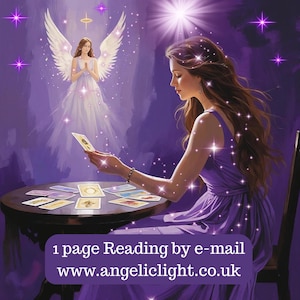 1 Page Spiritual Reading by email. Angels, Ascension, Colour, Crystal, Magical, Nature, Past Life, Spirit, Mediumship, Spirit Guide, Psychic