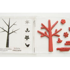 Stampin&#39; Up Season of Friendship Rubber Stamp Set - Brand New - Retired - Card Making - Stampin&#39; Up - Happy Birthday - Friendship Stamps