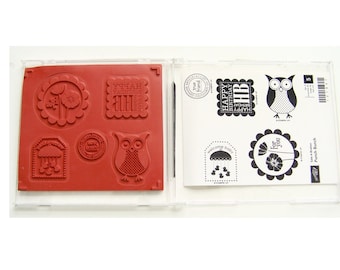Stampin' Up Punch Bunch Rubber Stamp Set - Brand New - Retired - Card Making - Stampin' Up - Happy Birthday - Baby - Friend - All Occasion