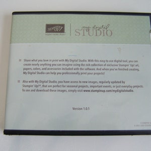 Logiciel Stampin' Up My Digital Studio Version 1.0.01 - Neuf Scellé Avec Clé - Pas De Retours