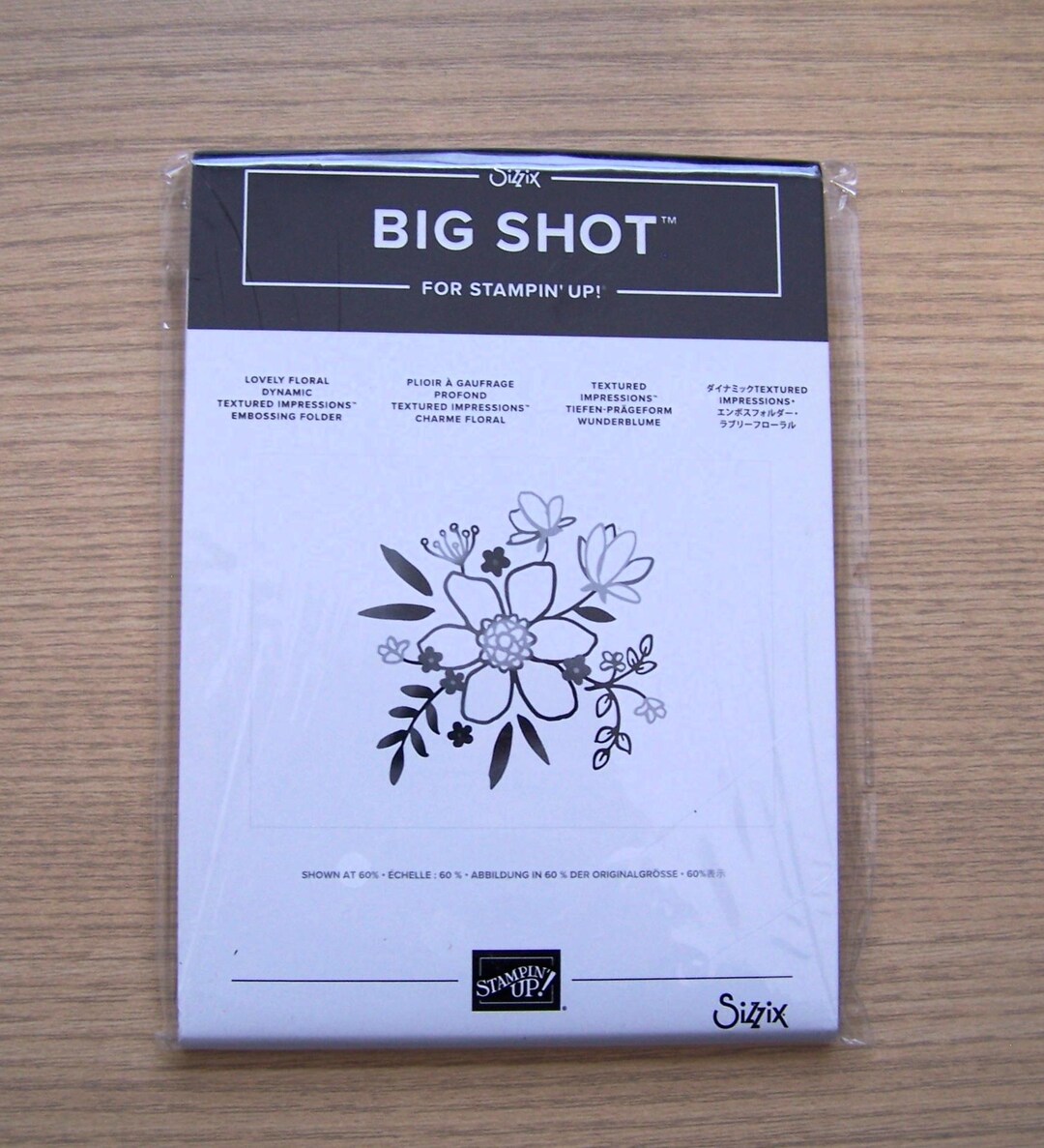 Stampin' up Sizzix Lovely Floral Dynamic Textured Impressions Embossing ...