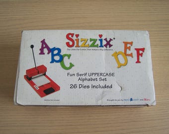 Sizzix Fun Serif Uppercase Alphabet Replacement Letters; Choice