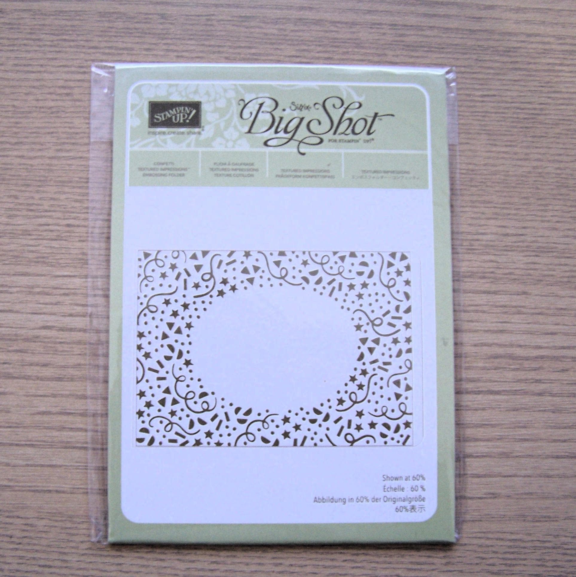 Stampin' up Sizzix Textured Impressions Confetti Embossing Folder ...