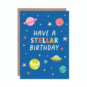 Carte d’anniversaire Space