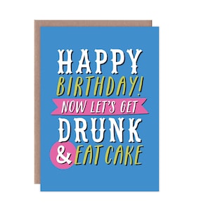 Funny Birthday Card, Adult Birthday Card, Birthday Card Friend, Alcohol Birthday Card, 21st Birthday Card, 18th Birthday Card image 1