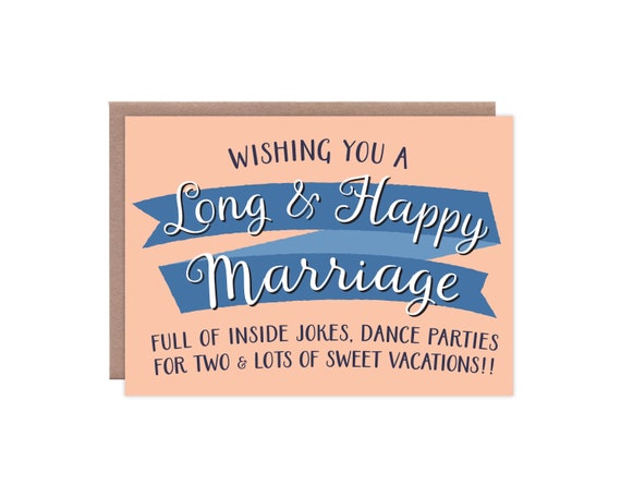 Funny Wedding Card Funny Engagement Card Funny Bridal Shower Etsy