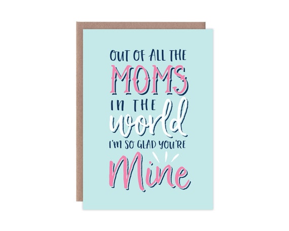 Mother S Day Card Birthday Card For Mom Cute Card For Etsy Mother S Day Card Birthday Card For Mom Cute Card For Etsy