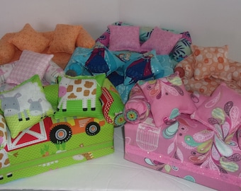 Miniature Fabric Couch for Barbie, Action Figures, Beanie Babies 9 1/2" L x 5" W x 5" H. CLOSEOUT
