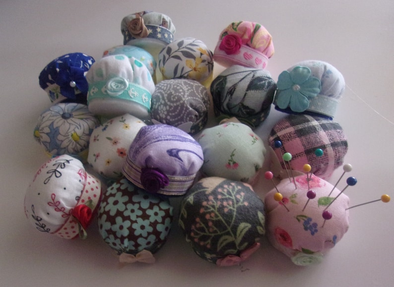 Bottlecap pincushions BOGO Buy One Get One Free. Prints selected at random. image 1