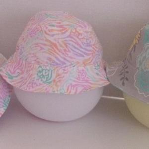 Bucket Sun Hat - fabric, Washable & Reversible. Teen size - see description for sizing