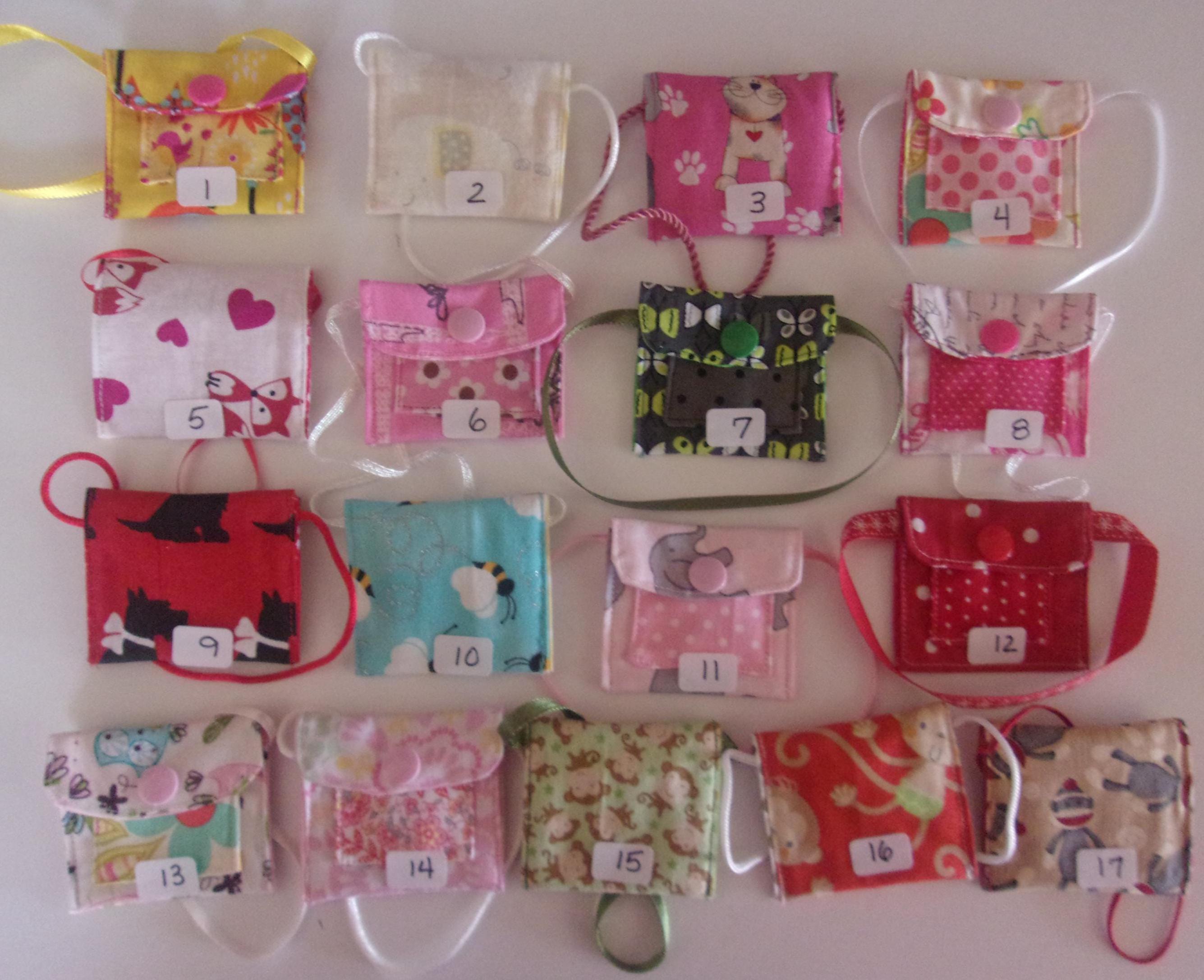 肥松　ミニ食蘢　小物入れ Mini Hanging Pouch / Tooth Fairy Pouch / Trinket Bag W