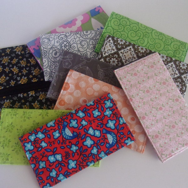 Fabric Checkbook cover - BOGO Buy One Get One Free - 2 for 7. CLOSEOUT