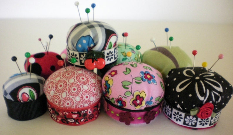 Bottlecap pincushions BOGO Buy One Get One Free. Prints selected at random. image 2