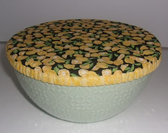 Fabric Bowl Cover for baking, camping, picnics - Reusable and Washable. See Description