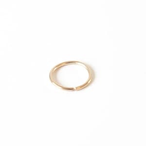 Solid 18ct Recycled Gold Infinity Hoop, Nose Ring, Nostril, Tragus, Helix, Cartilage Earring • 24G, 23G, 21G, 20G, 18G, 16G