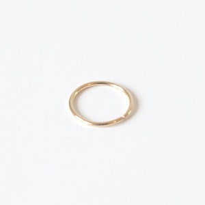 14K Gold Filled Ear Hoop, Nose Ring, Nostril, Tragus, Helix, Cartilage Earring • 24G, 22G, 20G, 18G • Handmade Infinity