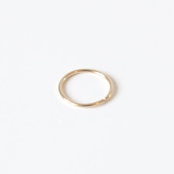 14K Gold Filled Ear Hoop, Nose Ring, Nostril, Tragus, Helix, Cartilage Earring • 24G, 22G, 20G, 18G, 16G • Handmade Infinity Hoop
