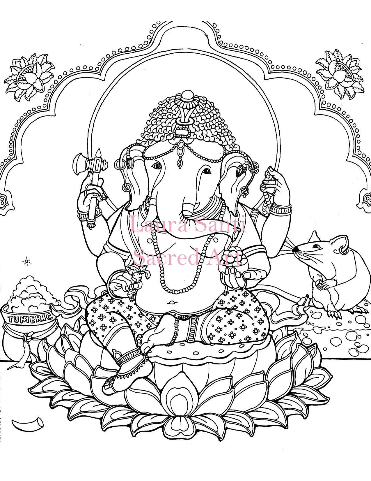 hindu coloring pages