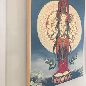 1,000 armed Bodhisattva Guanyin QuanYin Avalokiteshvara LARGE SIZES God of Compassion TIbetan Buddhist Thangka thanka tanka deity Mantra image 8