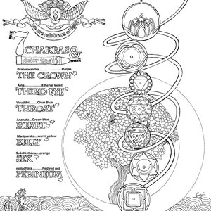 O Deity Divine A coloring book on Buddhist and Hindu ideas about spirit, mindfulness, life, and philosophy, with a bit of humor image 2