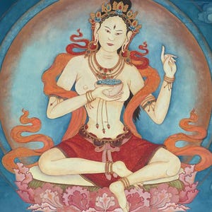 Yeshe Tsyogal SMALLER SIZES Chod Adept Machig Labdron Tantric Master Virupa consort meditation Damaru Dharma Padma Sambhava SUKKHASIDDHI