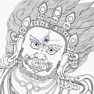 O Deity Divine A coloring book on Buddhist and Hindu ideas about spirit, mindfulness, life, and philosophy, with a bit of humor image 7