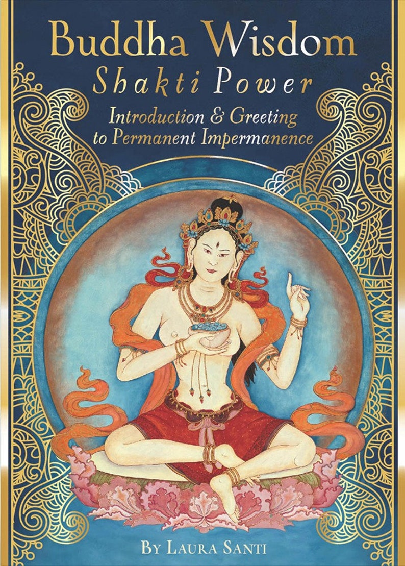 Buddha Wisdom Shakti Power Divination 50 card deck Tibetan & Hindu Deity art Oracle cards: its like Asian Tarot Spirituality transformation image 1