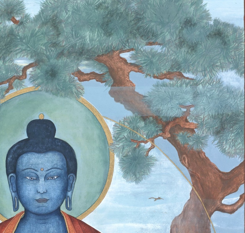 Lapis Blue Medizin Buddha GROSSE GRÖSSEN Sutra Bhaiṣajyaguru, Heilung, Suryaprabha, Śākyamuni, Amitabha Alternativmedizin, Kräuterheilkunde, Bild 5