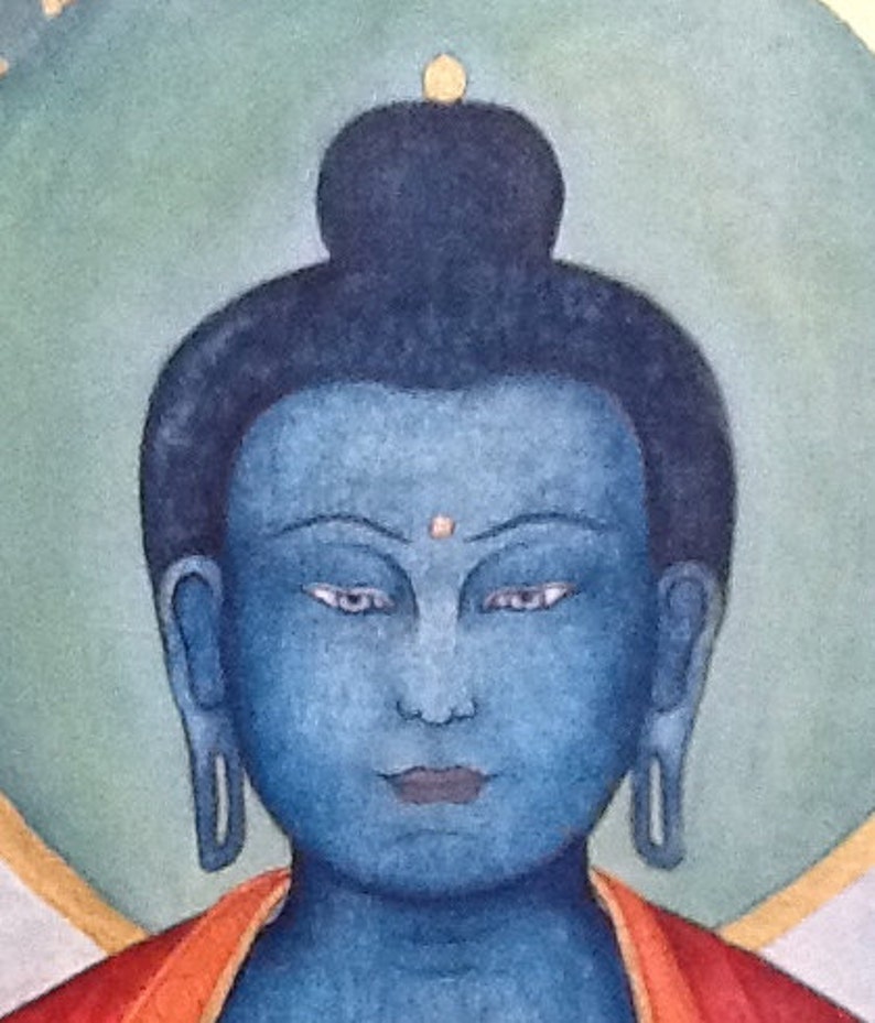 Lapis Blue Medizin Buddha GROSSE GRÖSSEN Sutra Bhaiṣajyaguru, Heilung, Suryaprabha, Śākyamuni, Amitabha Alternativmedizin, Kräuterheilkunde, Bild 2