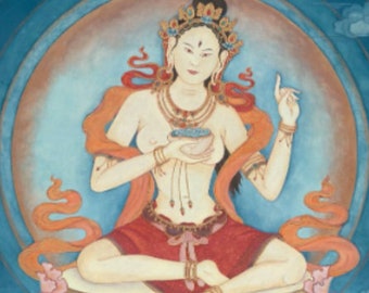 Yeshe Tsyogal SMALLER SIZES Chod Adept Machig Labdron Tantric Master Virupa consort meditation Damaru Dharma Padma Sambhava SUKKHASIDDHI