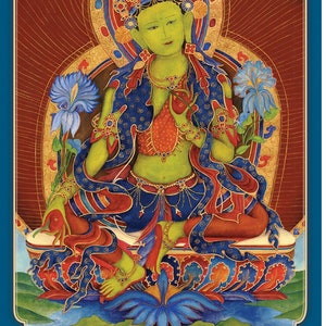 Buddha Wisdom Shakti Power Divination 50 card deck Tibetan & Hindu Deity art Oracle cards: its like Asian Tarot Spirituality transformation image 3