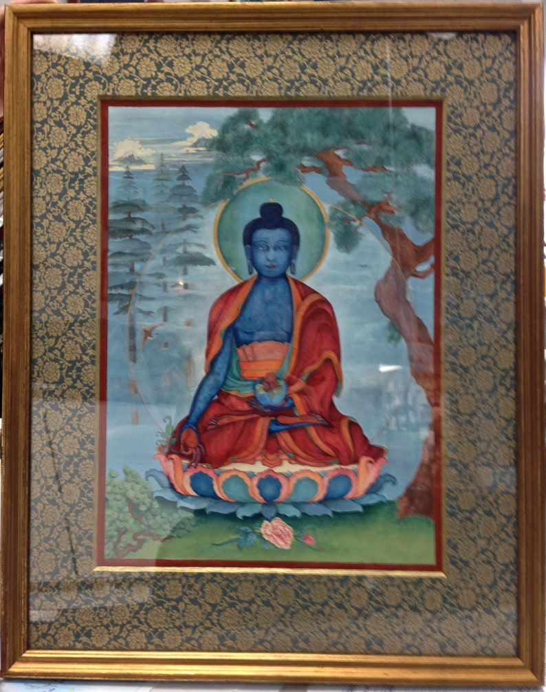 Lapis Blue Medizin Buddha GROSSE GRÖSSEN Sutra Bhaiṣajyaguru, Heilung, Suryaprabha, Śākyamuni, Amitabha Alternativmedizin, Kräuterheilkunde, Bild 6