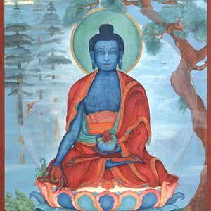 Lapis Blue Medizin Buddha GROSSE GRÖSSEN Sutra Bhaiṣajyaguru, Heilung, Suryaprabha, Śākyamuni, Amitabha Alternativmedizin, Kräuterheilkunde, Bild 3