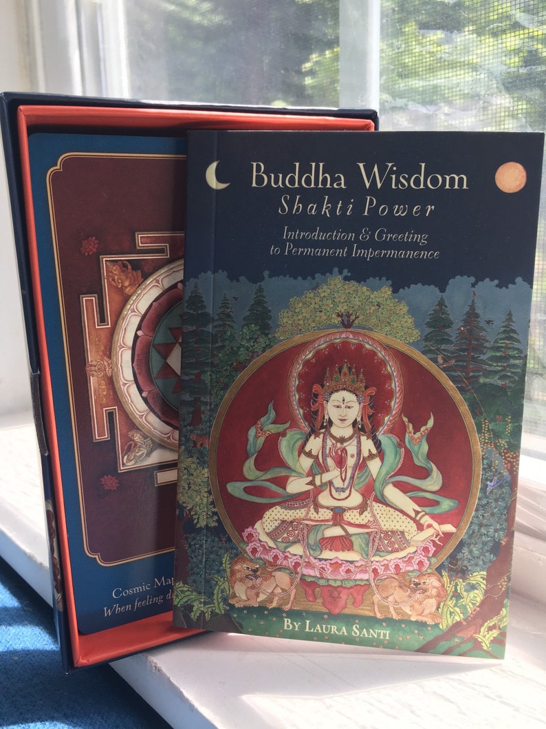 Buddha Wisdom Shakti Power Divination 50 card deck Tibetan & Hindu Deity art Oracle cards: its like Asian Tarot Spirituality transformation image 10