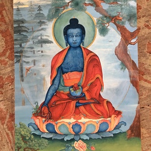 Lapis Blue Medizin Buddha GROSSE GRÖSSEN Sutra Bhaiṣajyaguru, Heilung, Suryaprabha, Śākyamuni, Amitabha Alternativmedizin, Kräuterheilkunde, Bild 8