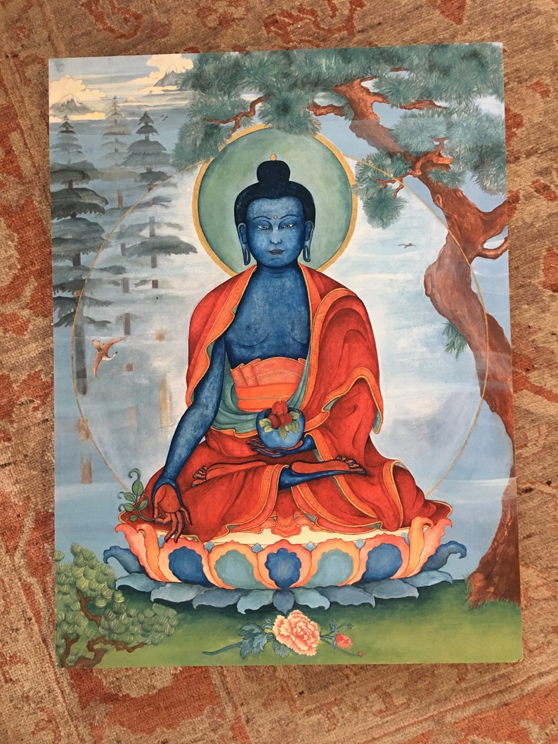 Lapis Blue Medizin Buddha GROSSE GRÖSSEN Sutra Bhaiṣajyaguru, Heilung, Suryaprabha, Śākyamuni, Amitabha Alternativmedizin, Kräuterheilkunde, Bild 8