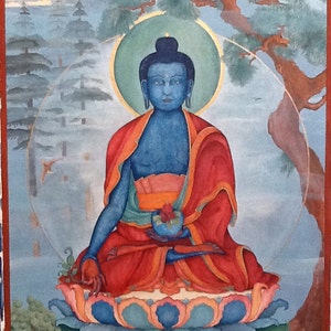 Buda de la Medicina Azul Lapis, TAMAÑOS MÁS PEQUEÑOS Bhaiṣajyaguru, Curación, Suryaprabha, Śākyamuni, Medicina Alternativa Amitabha, Medicina Herbal,