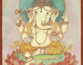 Ganesh, Remover of Obstacles, Elephant Headed god, Hindu Deity, Ganesha Buddhist Deity art