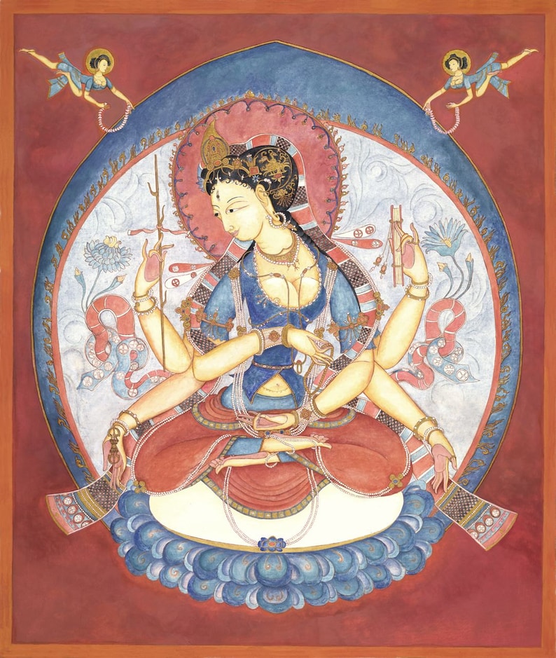 Prajnaparamita LARGE SIZES Mother Goddess of  Past Present image 1