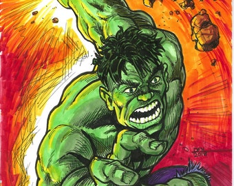 2018 Hulk SMASH 8.5"x11" print