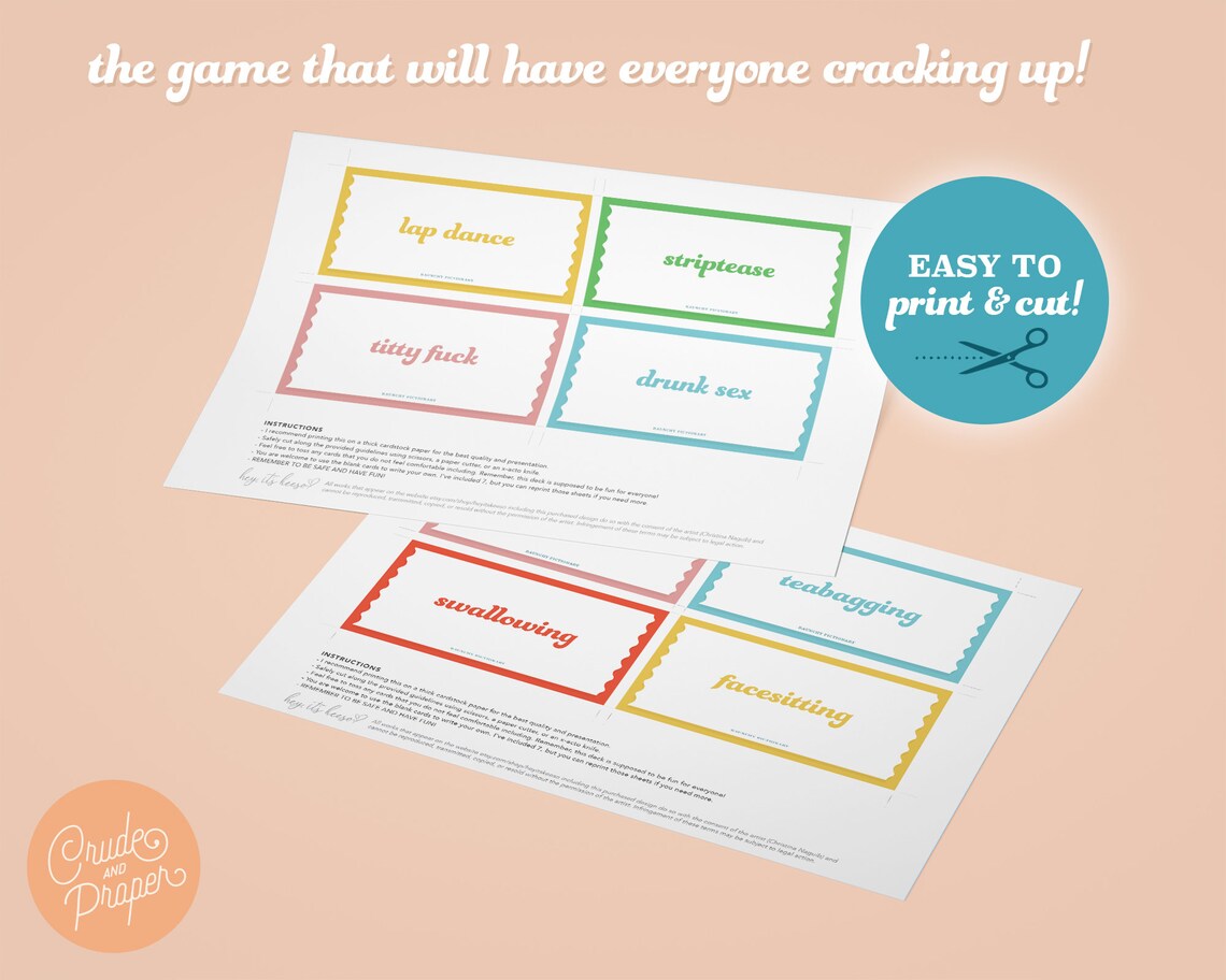 Printable X RATED Raunchy Pictionary Funny Game For Etsy Canada printable-x-rated-raunchy-pictionary-funny-game-for-etsy-canada
