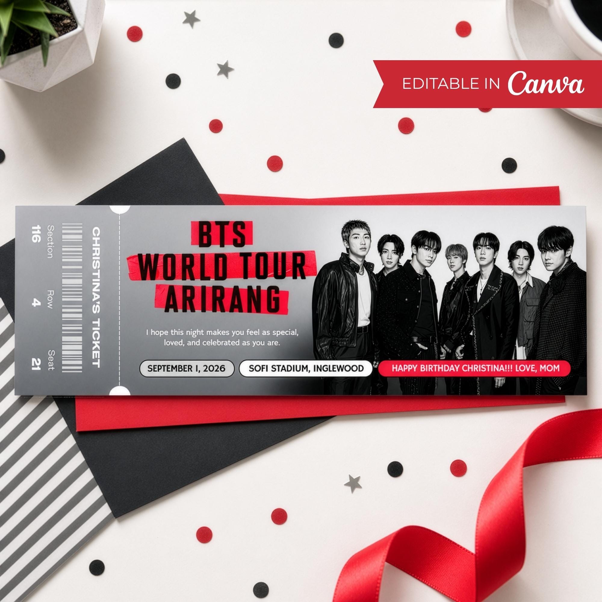 Bts Ticket Printable - Etsy