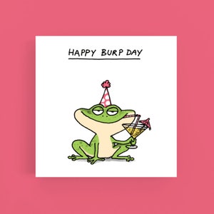 Happy Burp Day-verjaardagskaart
