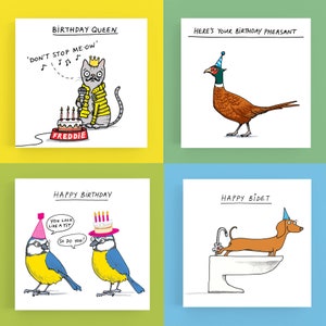 Birthday Card pack - Bestsellers - Greetings cards - Multipack - Humour - Funny - Cartoon - Illustration