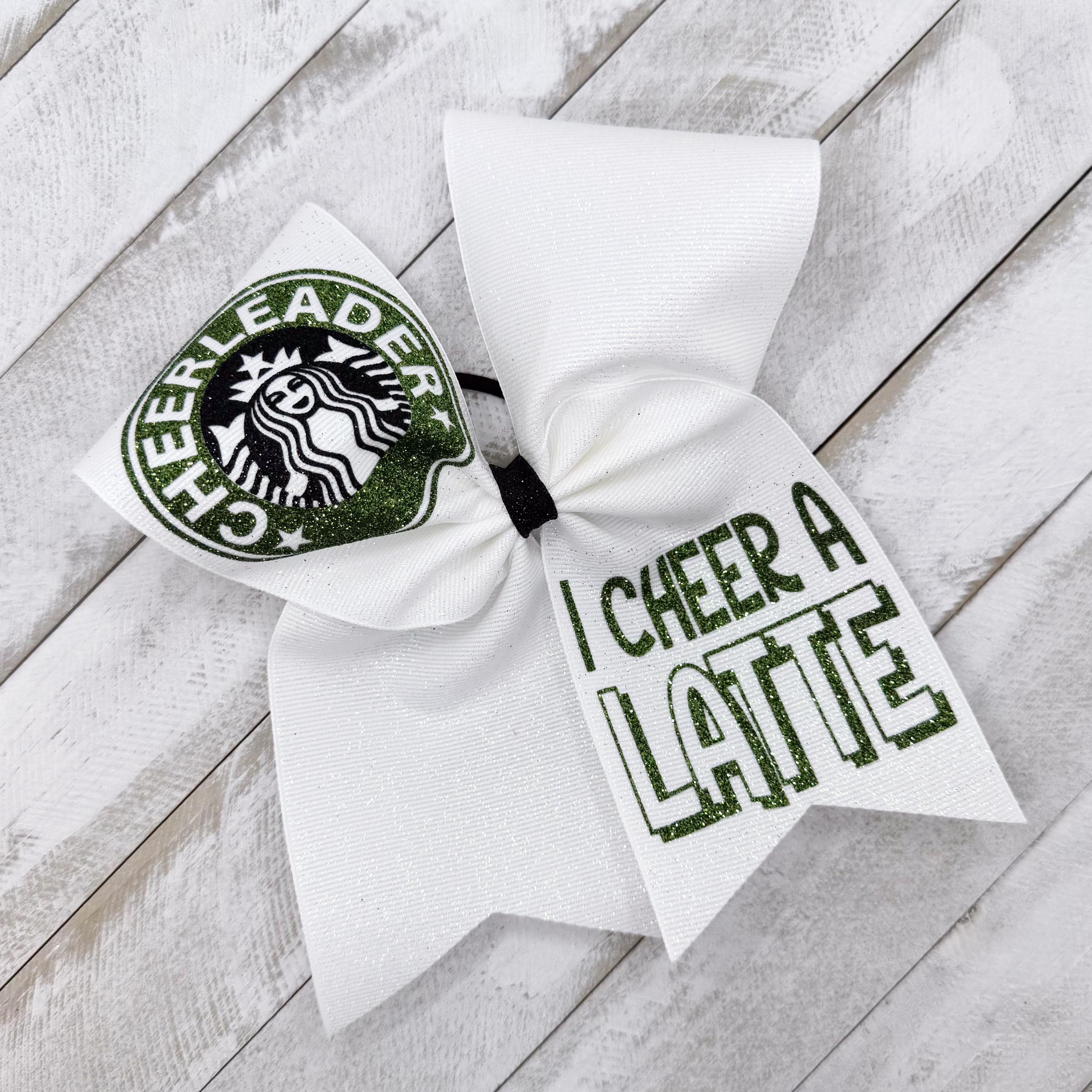STARBUCKS CUSTOM MADE CHEER BOW WIYH GLITTER il_fullxfull.4736827868_9pq4.jpg main image 4