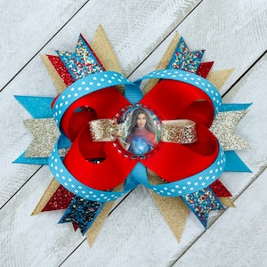 Asha - Raya - Dragon -Merida - Disney Sparkle Bottle Cap Hair Bow