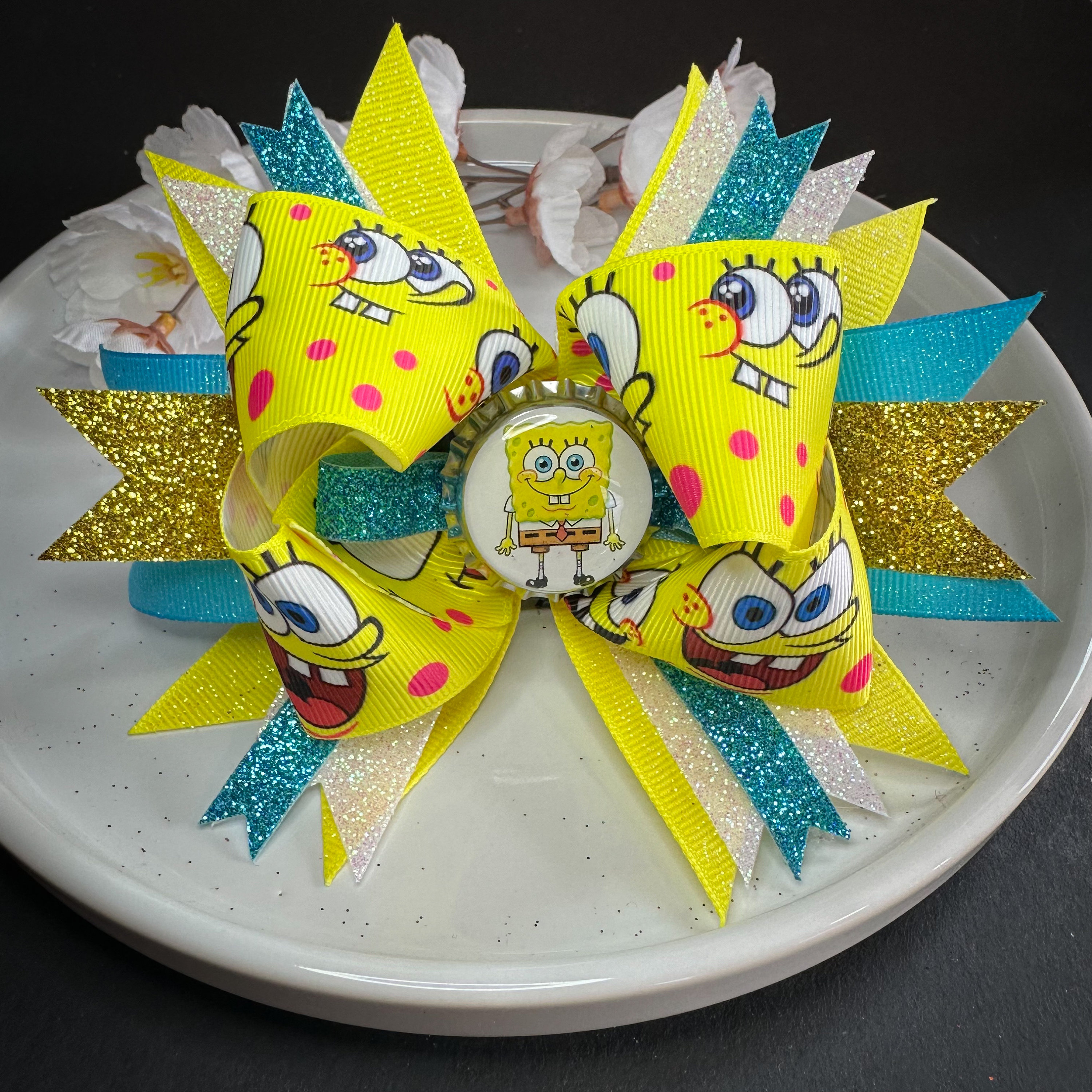 spongebob birthday dress Spongebob tutu set-Spongebob outfit-Spongebob dress-Spongebob birthday –  Pink Toes & Hair Bows main image 1