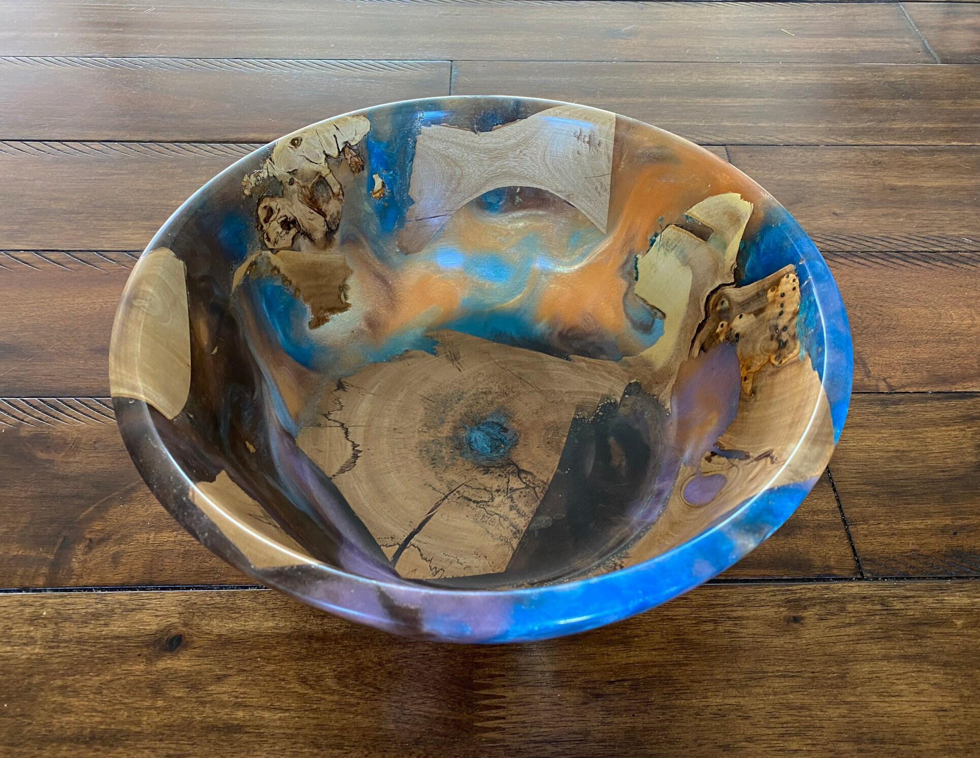 Aurora Borealis Epoxy Bowl Expoxy Wood Bowl Large Expoxy Etsy